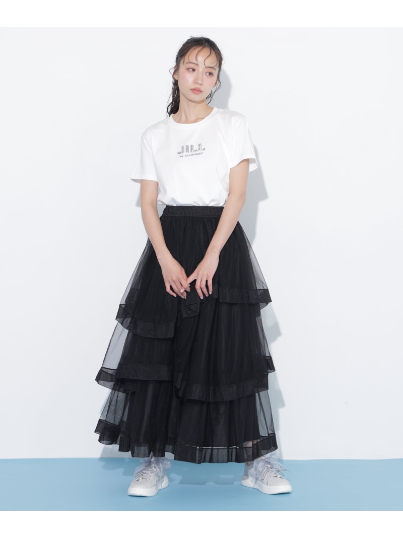 ボリュームラッフルチュールスカート JILL by JILL STUART ジル バイ ジル スチュアート スカート その他のスカート ピンク ブラック ホワイト【送料無料】[ Fashion]｜JILL by JILL STUART