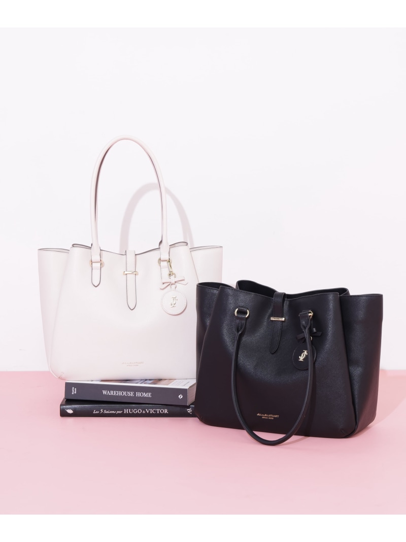 チャーム付きトートバッグ JILL by JILL STUART ジル バイ ジル スチュアート バッグ その他のバッグ ピンク ブラック【先行予約】*【送料無料】[ Fashion]