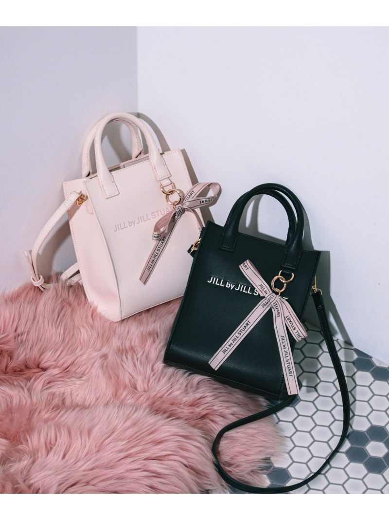 引きつける付き添い人ミニトートバッグ JILL by JILL STUART 内鰓 バイ 内鰓 スチュアート 御徒面子 余分の物の御徒面子 黒いこと 青碧 白いこと さくら色【此れから取って置く】*【貨物輸送無料】[ Fashion]