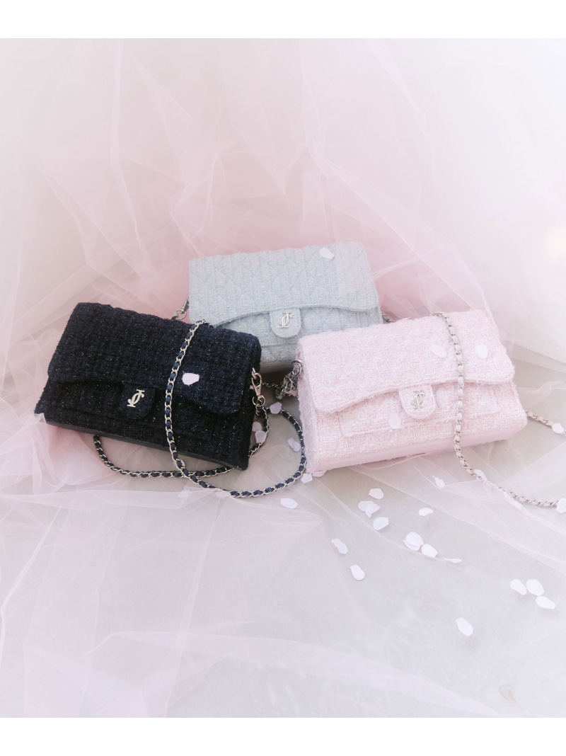 ツイードキルティングチェーンバッグ JILL by JILL STUART ジル バイ ジル スチュアート バッグ その他のバッグ ブルー ピンク ネイビー【先行予約】*【送料無料】[ Fashion]