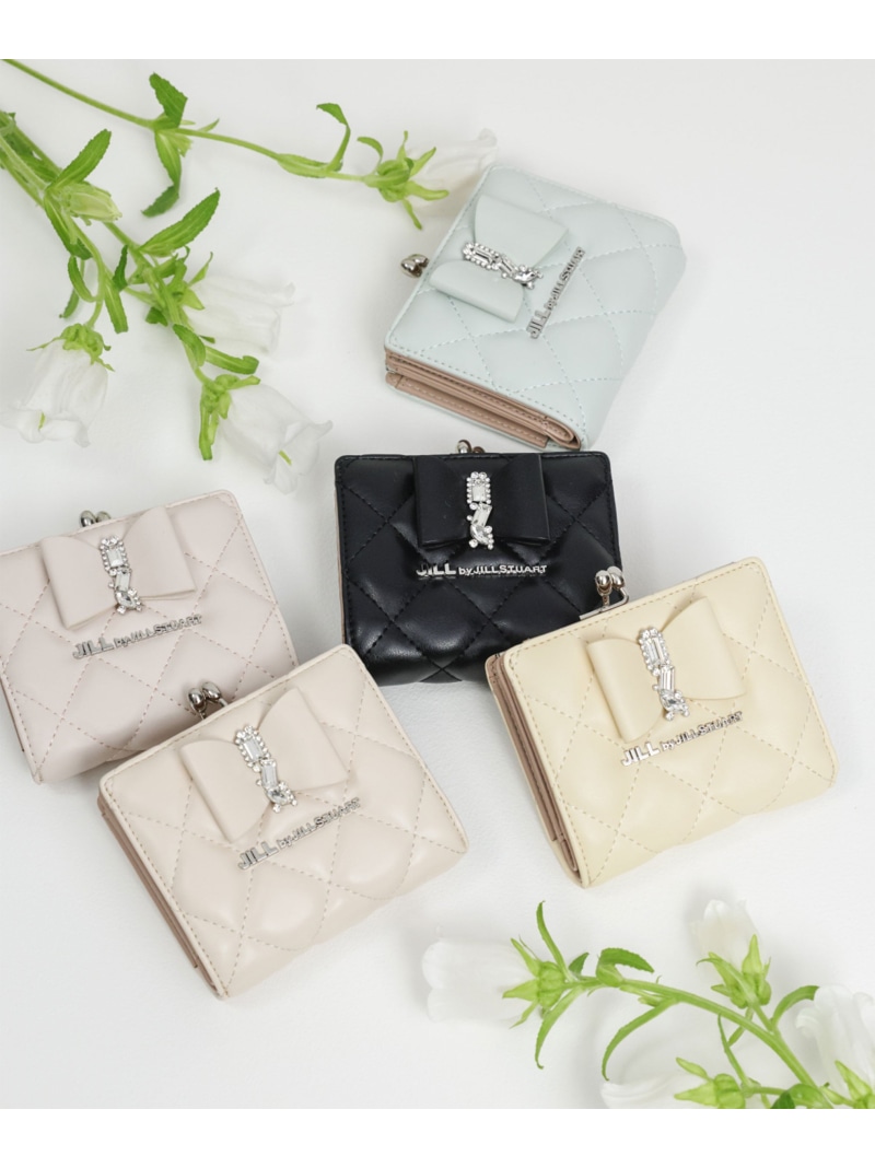 RIBBONキルトウォレット JILL by JILL STUART ジル バイ ジル スチュアート 財布・ポーチ・ケース 財布 ピンク イエロー ブルー ブラック【送料無料】[ Fashion]｜JILL by JILL STUART