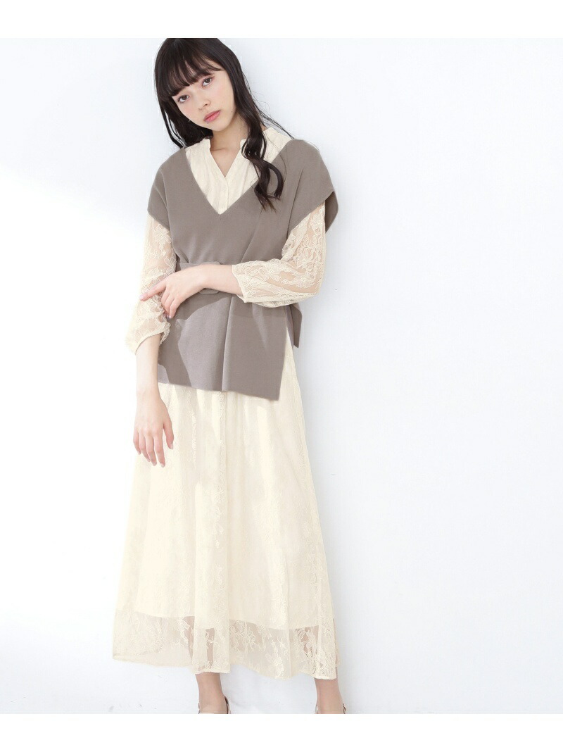 少し豊富な贈り物 ニットベスト レイヤードワンピセット Jill By Jillstuart ジル バイ ジルスチュアート ワンピース ワンピースその他 ホワイト ブルー 送料無料 Rakuten Fashion Cg5676 Pkmgamping1 Slemankab Go Id