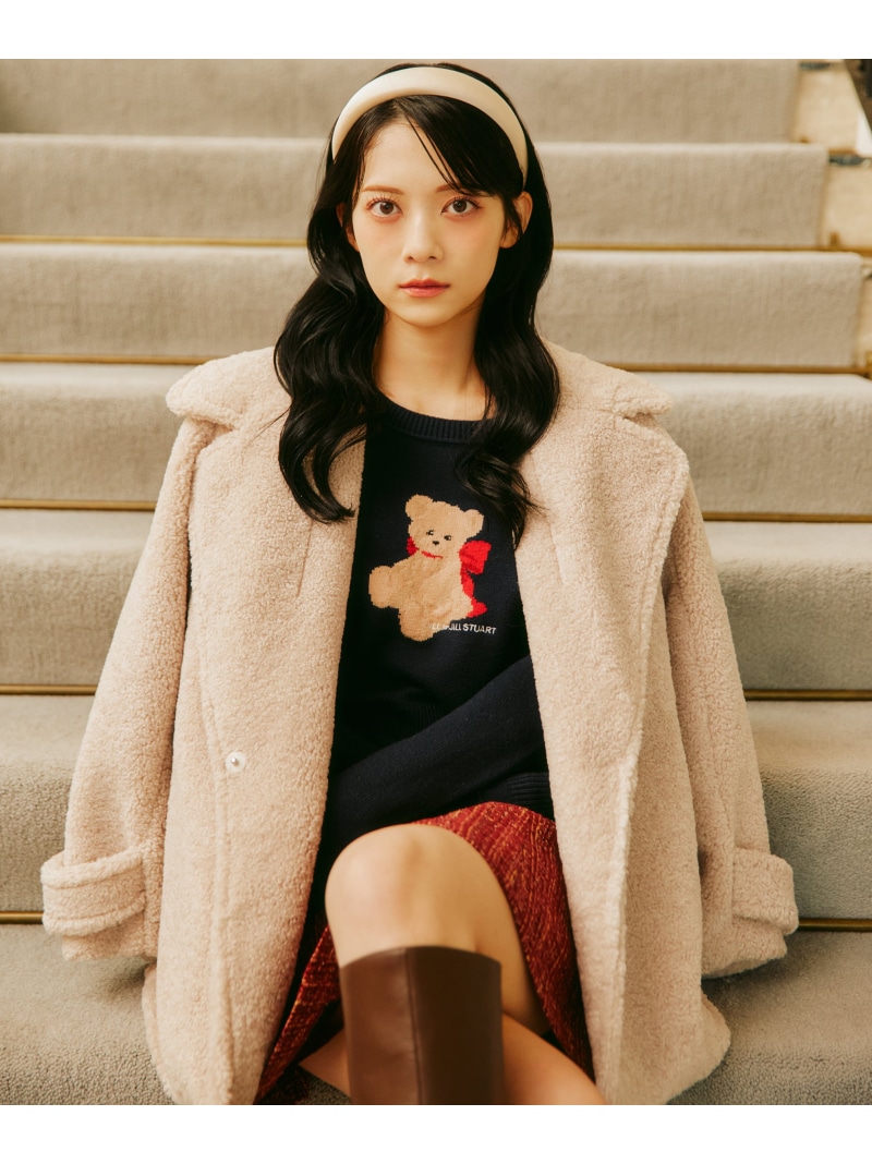 楽天市場】ラビットファー付きウールコート JILL by JILL STUART ジル