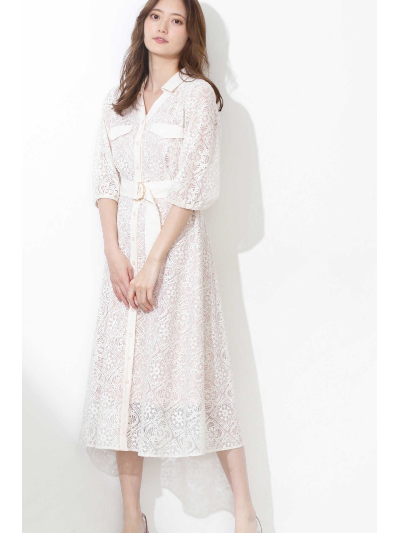 楽天市場 Rakuten Fashion Sale 50 Off 美人百花 3月号掲載 スクエアレース襟付きワンピース Jill By Jillstuart ジル バイ ジルスチュアート ワンピース ワンピースその他 グリーン ホワイト ブルー Rba E 送料無料 Jill By Jillstuart