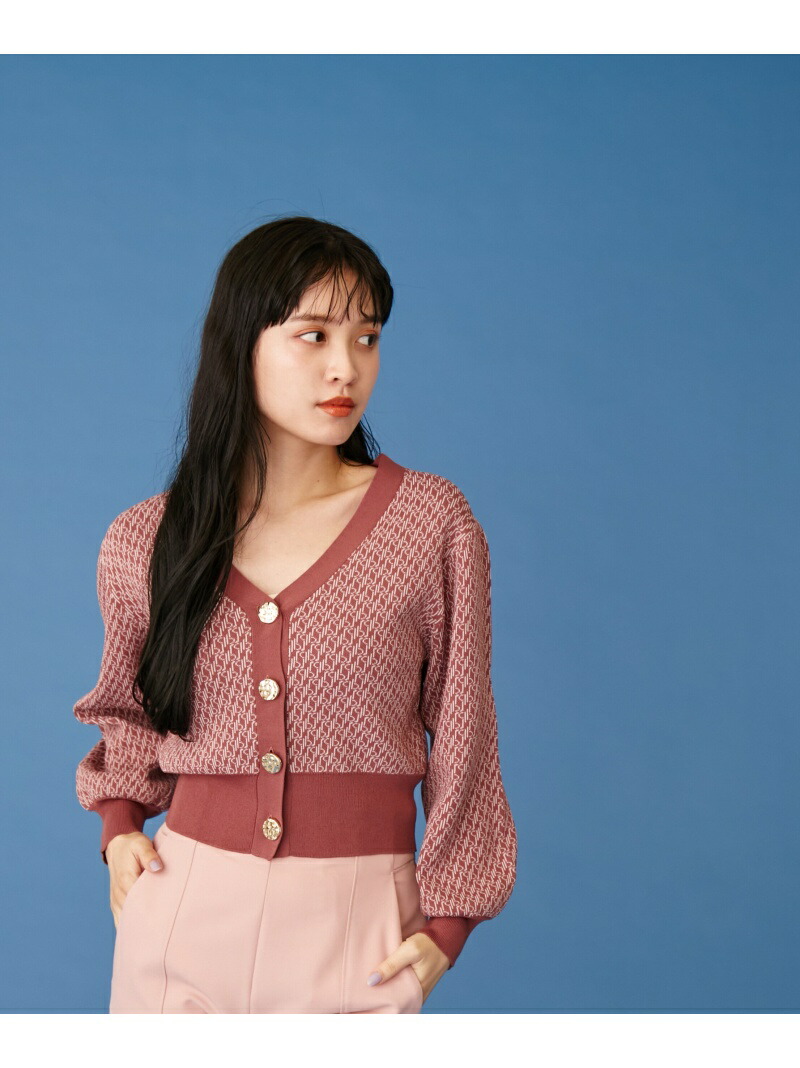 バイカラーカーディガン ジャガード ジルスチュアート ジル Jillstuart By バイ Jill