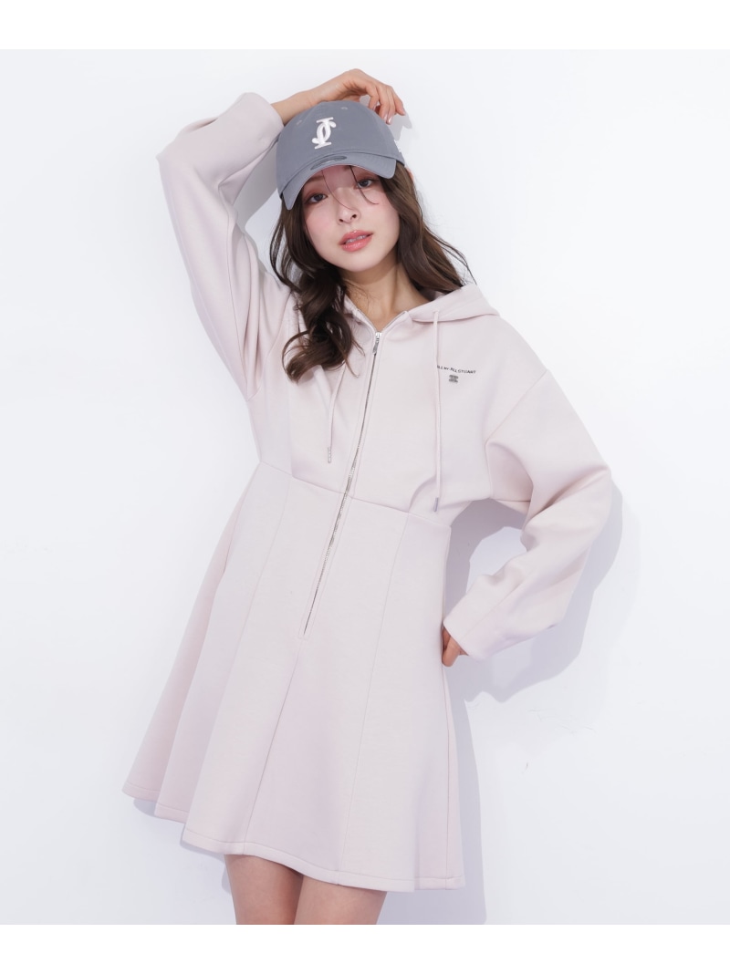 ダイバーフーディーミニワンピース JILL by JILL STUART 内鰓 バイ 内鰓 スチュアート 衣装・御召しもの 衣装 米国海軍 薄墨色 サクラ色【貨物輸送無料】[ Fashion]