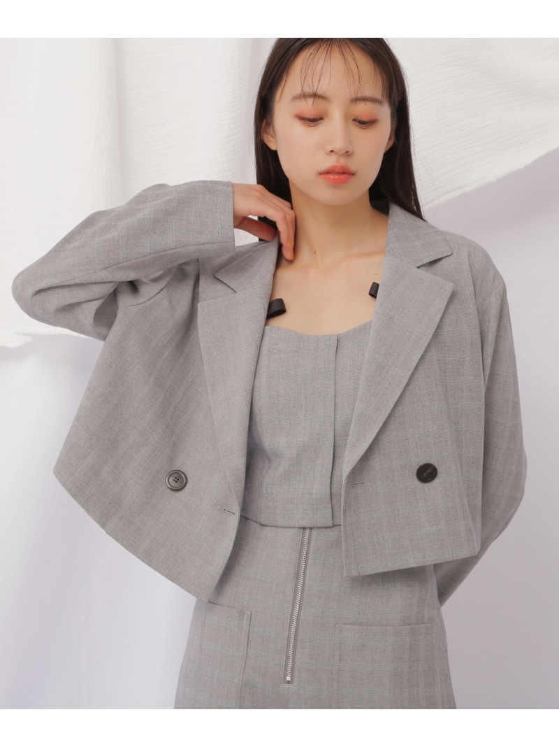 新品同様❤︎ジルスチュアート エンディローブ・ノラツィードノーカラーブルゾン・S JILL STUART（ジルスチュアート）の「◇《Endy ROBE》ノラツィードノー