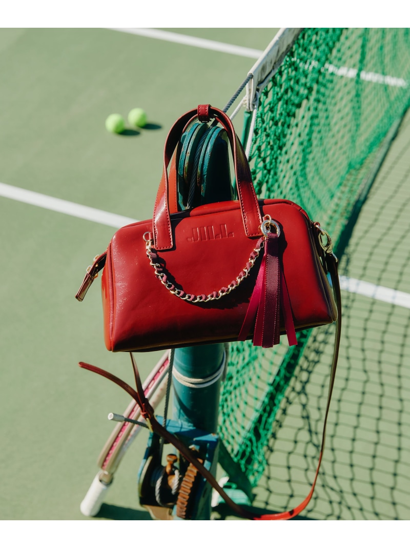 チャーム付きミニボストン JILL by JILL STUART ジル バイ ジル スチュアート バッグ その他のバッグ ブルー ホワイト ブラック レッド【送料無料】[ Fashion]