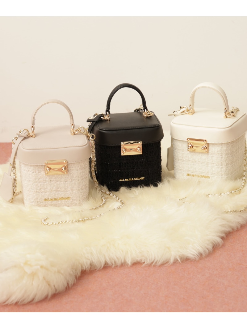 【SALE／37%OFF】スクエアバニティ JILL by JILL STUART ジル バイ ジル スチュアート バッグ その他のバッグ ピンク ホワイト ブラック【RBA_E】【送料無料】[ Fashion]