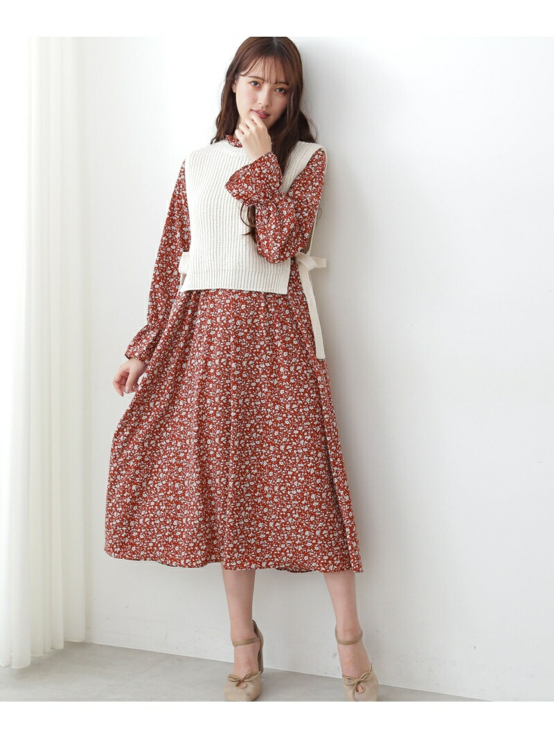 通販激安 ワンピース ジルスチュアート バイ ジル Jillstuart By Jill Fashion Sale 30 Off ニットベスト小花柄 ワンピースセット Rakuten ワンピースその他 ホワイト Rba E 送料無料 レッド Cb0922 Rashiastrologer Com