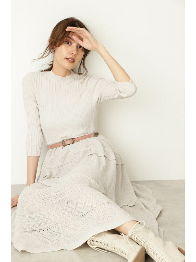 カティアニットドレス Jillstuart ジルスチュアート ワンピース ニットワンピース ベージュ ブラウン 送料無料 Rakuten Fashion Hostalbuenosaires Cat