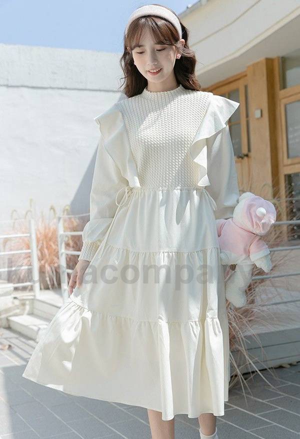 トレフル　ティアード　スカート　ロングワンピース　半袖　ワンピース　白 ワンピース レディース 春 夏 春夏 白 ロング フレアワンピ