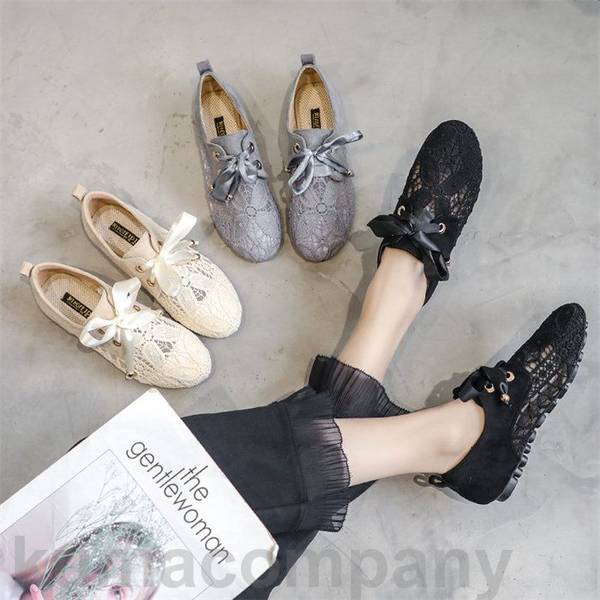【offen】 美品　フラットシューズ　24 柄　春夏　綺麗　希少 24春夏新作メッシュソフトソールカジュアルランニングスニーカー
