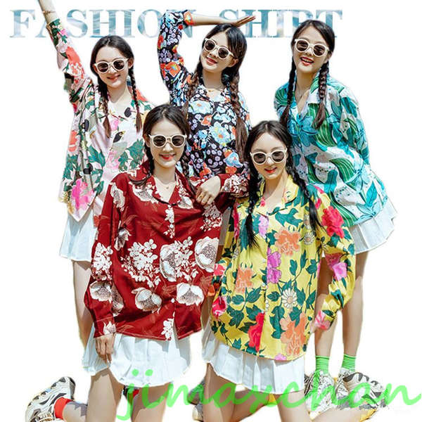 【紺】新品　社交ダンス　ピンク花柄プリント　アシンメトリーカットソーr241 楽天市場】社交ダンス衣装 女性 トップス レディース 女性