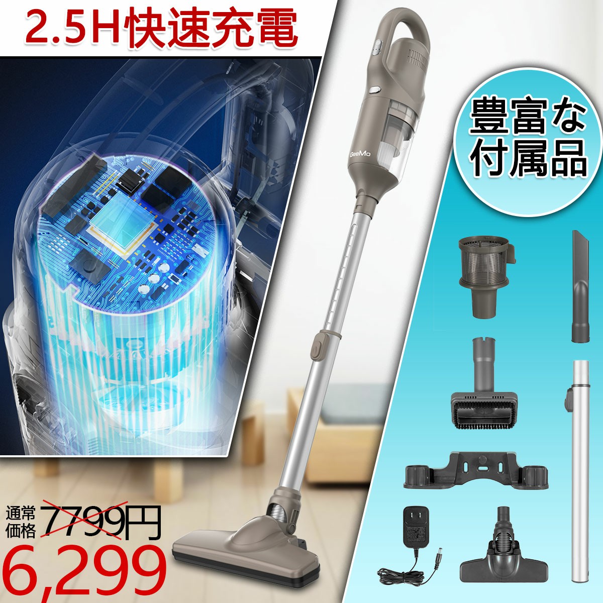 ブランドのギフト 掃除機 軽量 強力吸引 コードレス掃除機 1 500円off 快速充電 ギーモ 掃除機g130 コードレスクリーナー サイクロン掃除機 ステック掃除機 車 家庭両用 延長パイプ 多用途部品付き 人間工学 多重ろ過システム 29分連続稼働 Sercomedsa Cl