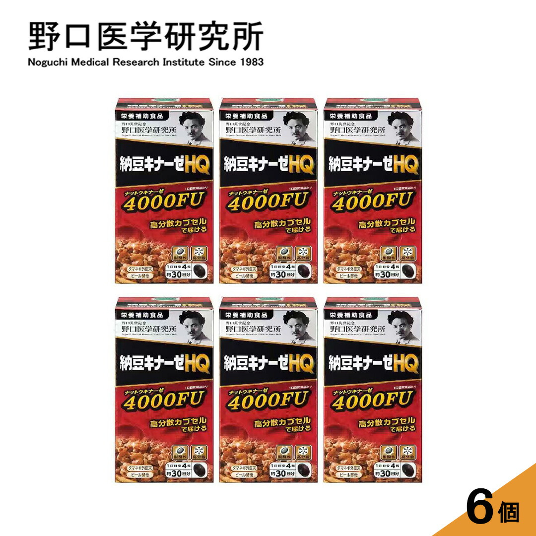 楽天市場】[6個セット] 野口医学研究所 納豆キナーゼ 3000FU EX 90粒x6