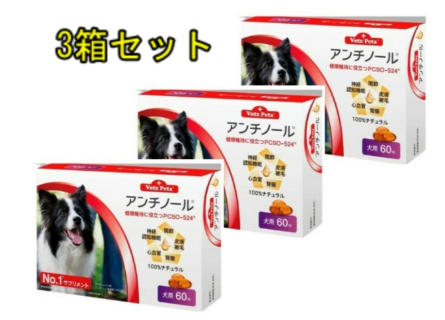 楽天市場】 アンチノール 犬 犬用 60粒 3個セット サプリメント Vetz Petz 健康維持 関節 腎臓 心血管 認知症 fucoa.cl