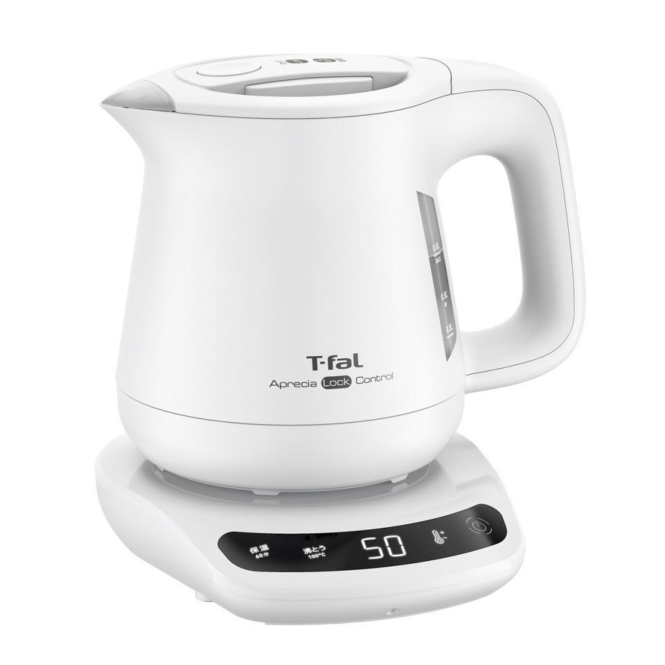 ティファール 電気ケトル　0.8L　ホワイト KO8601J0 T-FAL アプレシアロックコントロール [KO8601J0]
