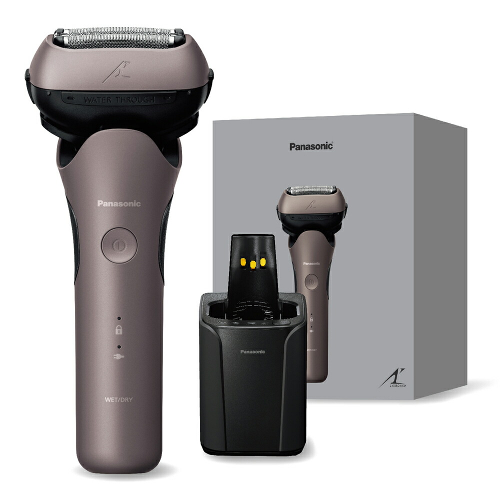 パナソニック メンズ電気かみそり[明かり電気かみそり]【3枚刃】【自動小銃洗い濯ぎ器付】（赤銅色ゴールド） ES-L381W-N Panasonic LAMDASH 3（子ヒツジ短距離競走 3） [ESL381WN]