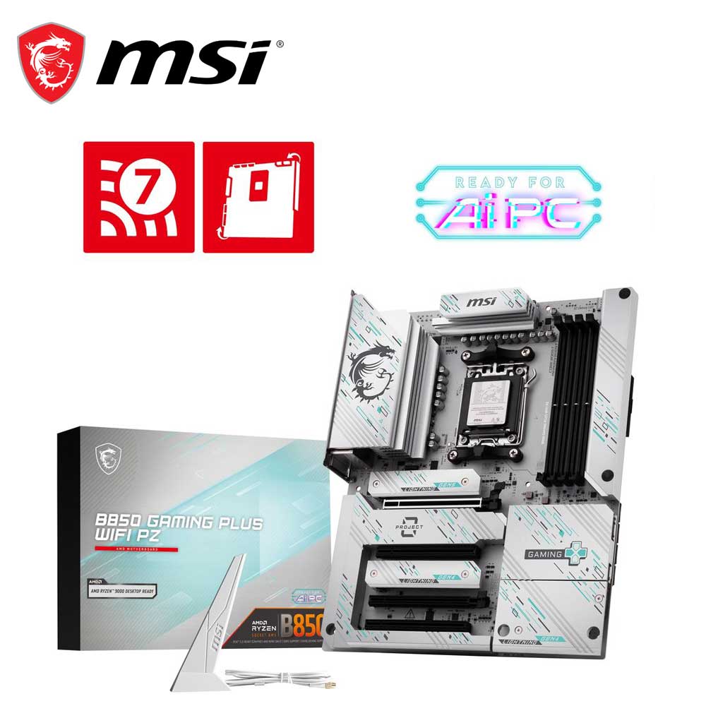 MSI｜エムエスアイ MSI B850 GAMING PLUS WIFI PZ 母ちゃんゲーム盤  B850GAMINGPLUSWIFIPZ