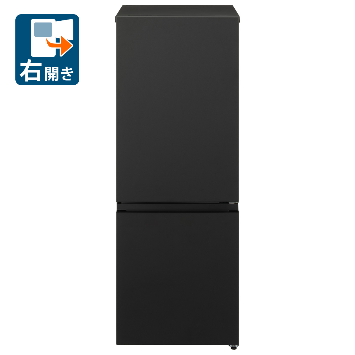 （標準設置料込_Aｴﾘｱのみ）パナソニック 180L 2ドア冷蔵庫（マットブラック）【右開き】 NR-B18C3-K Panasonic [NRB18C3K]