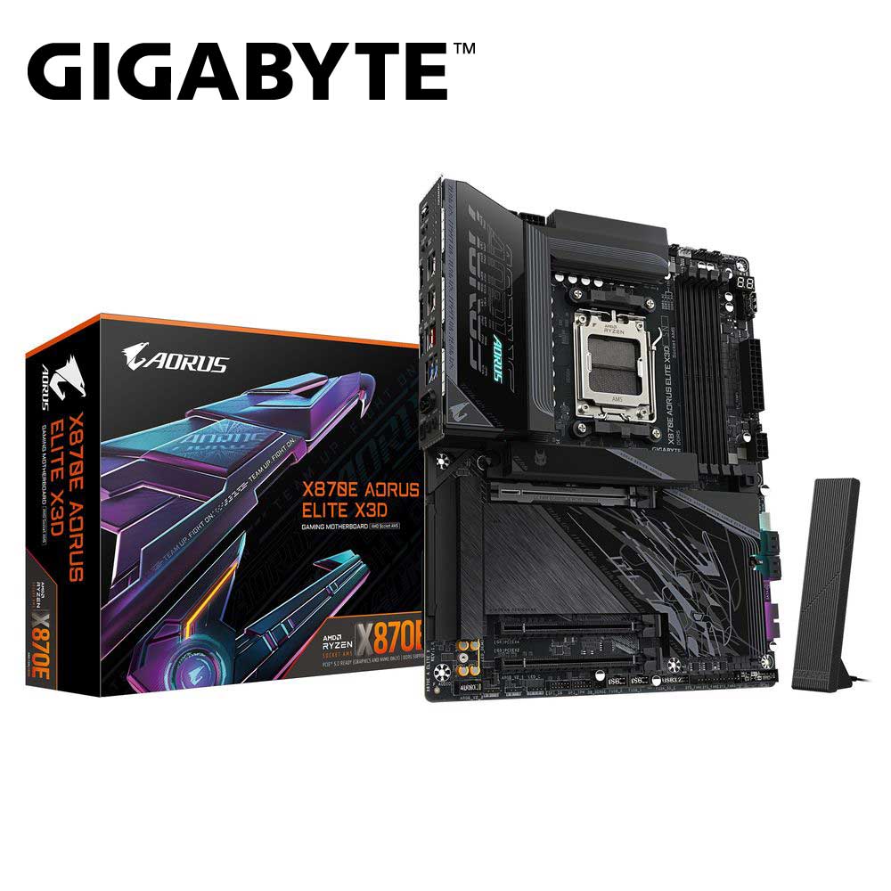 GIGABYTE｜ギガ働き口 GIGABYTE X870E AORUS ELITE X3D お母さんゲーム盤（黒いこと）  X870EAELITEX