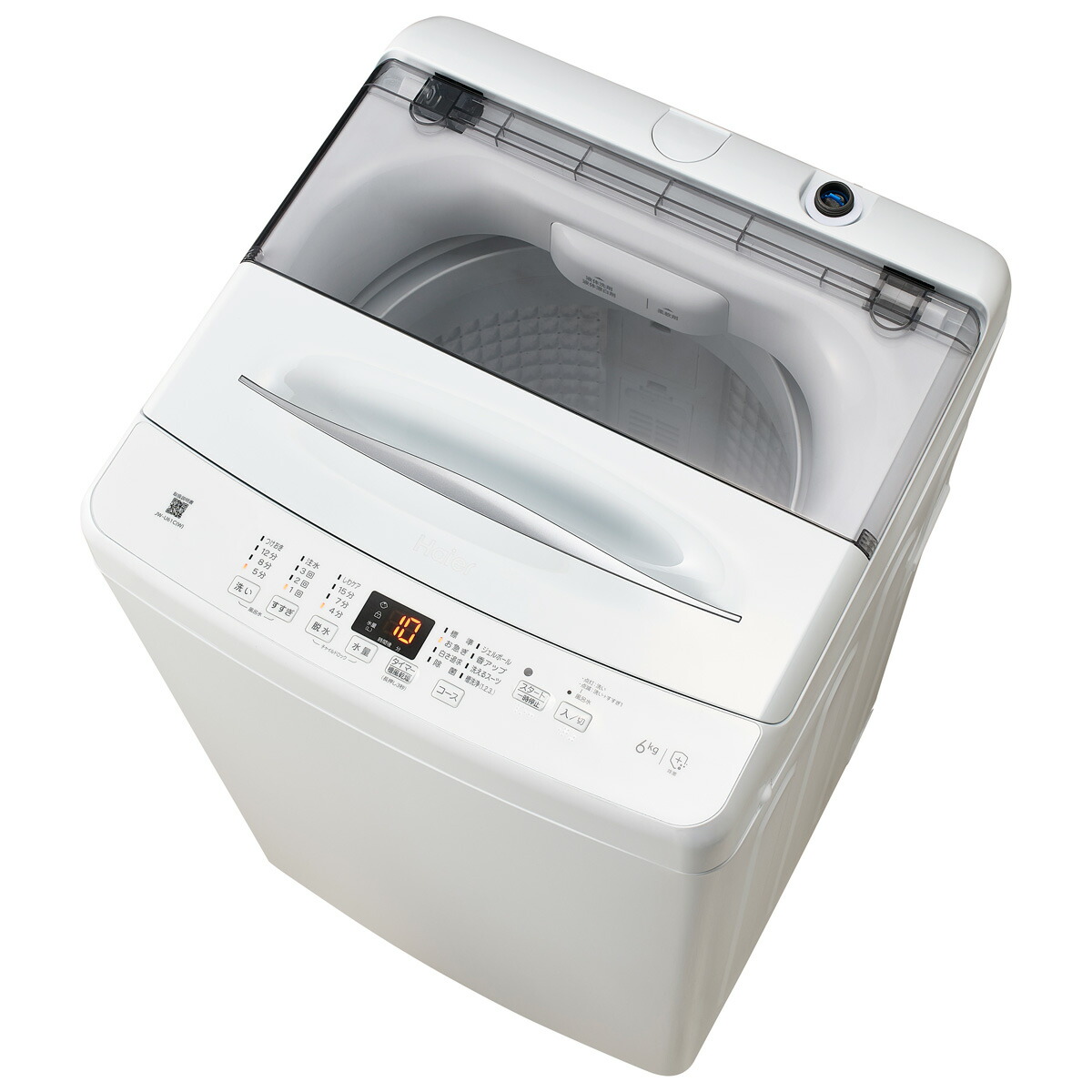（標準設置料込_Aｴﾘｱのみ）ハイアール 6.0kg 全自動洗濯機　ホワイト JW-U61C-W Haier [JWU61CW]｜Joshin web 家電とPCの大型専門店