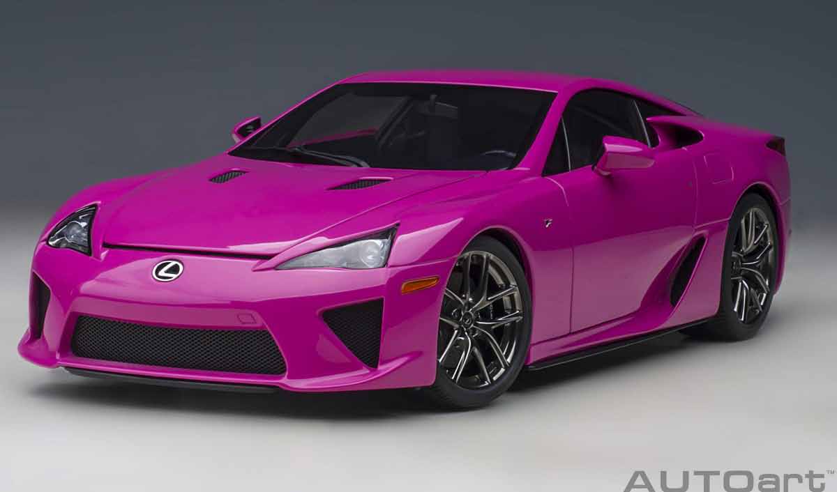 オート美術 1/18 レクサス LFA（パッショネイト・ピンク）【78859】 ミニカー