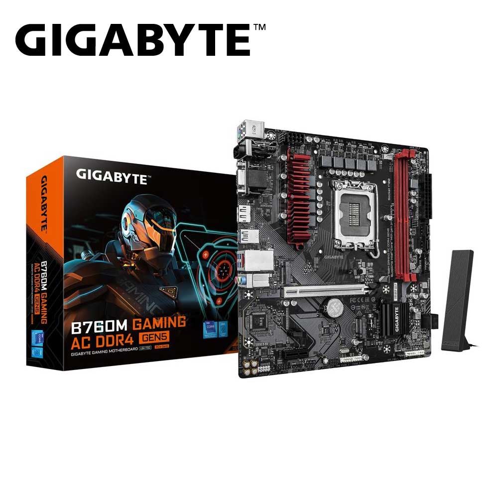 GIGABYTE｜ギガ働き口 GIGABYTE B760M GAMING AC DDR4 GEN5 / ATX相応う母ちゃんゲーム盤  B760MGACD4GEN5