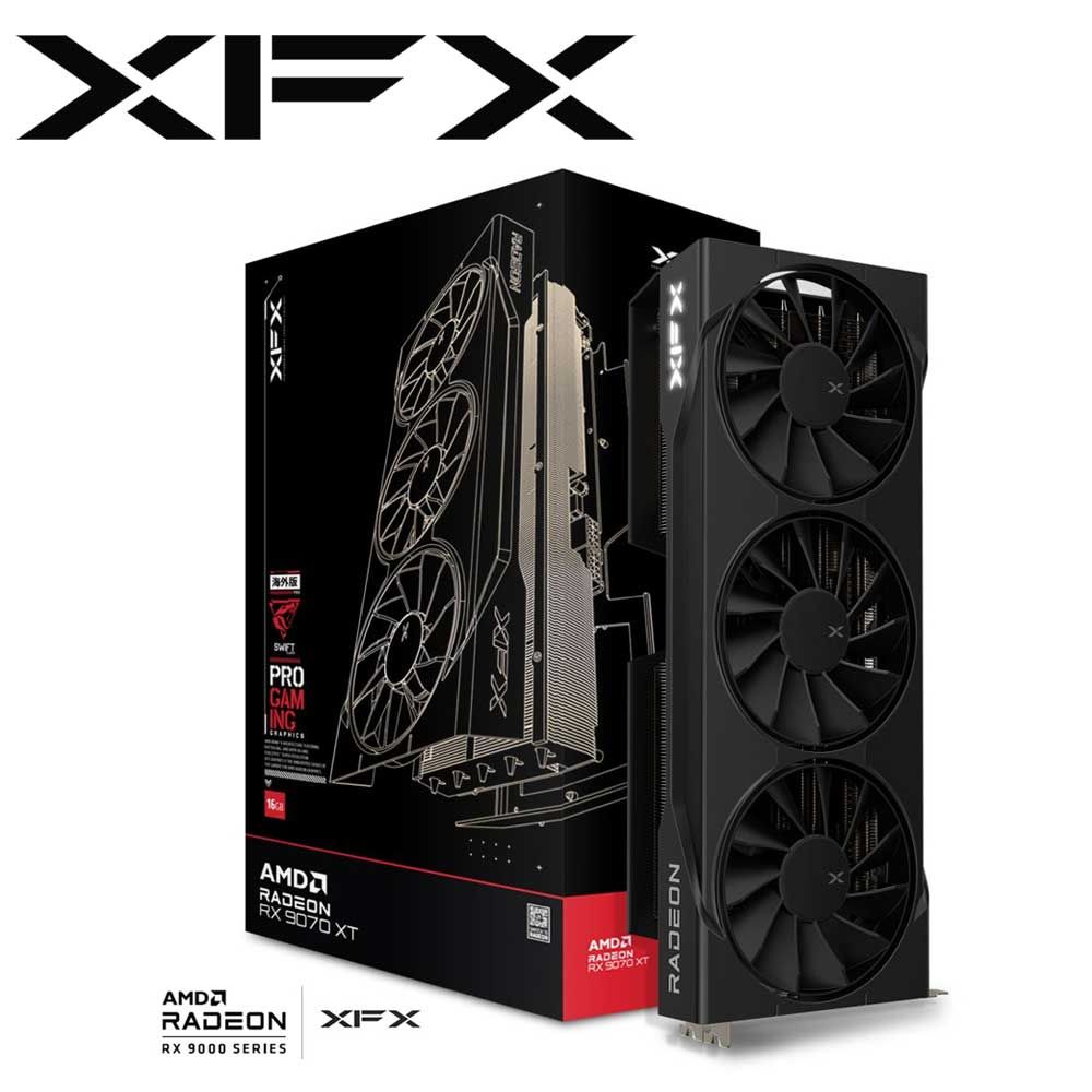 XFX ｜エックスエフエックス XFX Swift AMD Radeon RX 9070XT Triple Fan Gaming Edition 16GB コストパフォーマンス重視 グラフィックゲーム盤（黒いこと）  RX-97TSWF3B9-GP/U