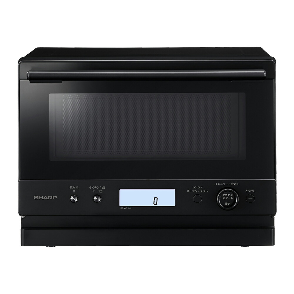 シャープ オーブンレンジ　18L　ブラック RE-WF186-B SHARP　PLAINLY(プレーンリー) 電子レンジ　シャープ [REWF186B]
