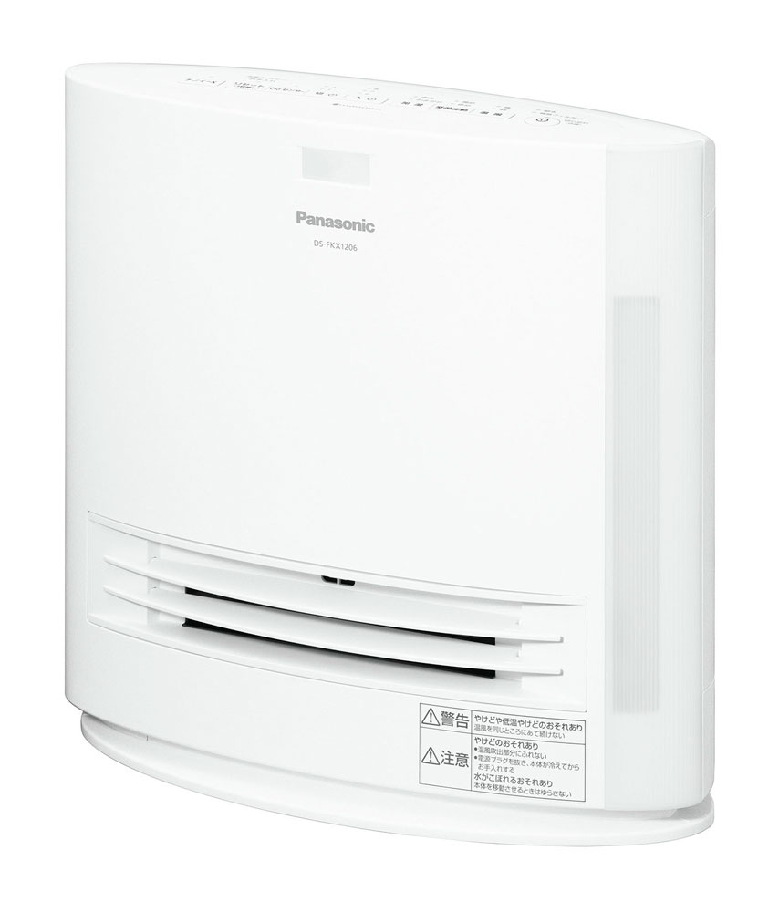 パナソニック ナノイーX搭載　加湿機能付きセラミックファンヒーター（ホワイト） DS-FKX1206-W 【暖房器具】 Panasonic [DSFKX1206W]