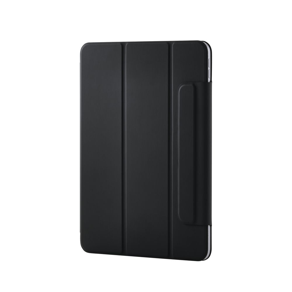 エレコム iPad Air ケース 11インチ ( M3 / M2 ) / 10.9インチ 第5世代 第4世代 用マグネット着脱フラップ カバー スタンド オートスリープ機能 軽量 超薄型（ブラック） TB-A25MWVPF2BK