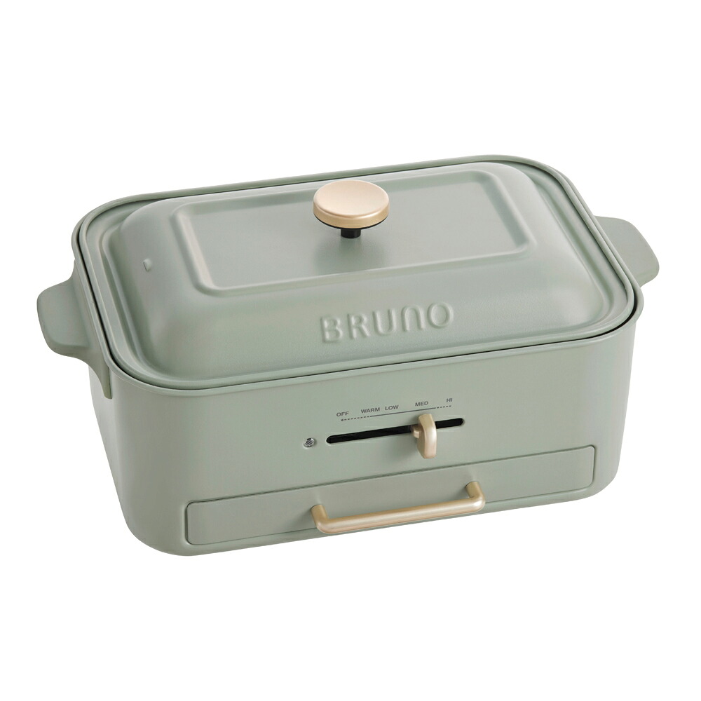 ブルーノ コンパクトグリルホットプレート　グリーン BOE109-GR BRUNO [BOE109GR] 14,454円
