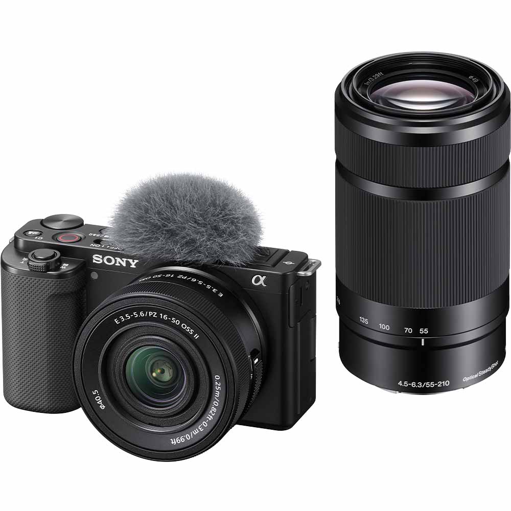 ソニー デジタルカメラ「VLOGCAM ZV-E10」ダブルズームレンズキット(ブラック) ZV-E10X-B SONY|Joshin web 家電とPCの大型専門店