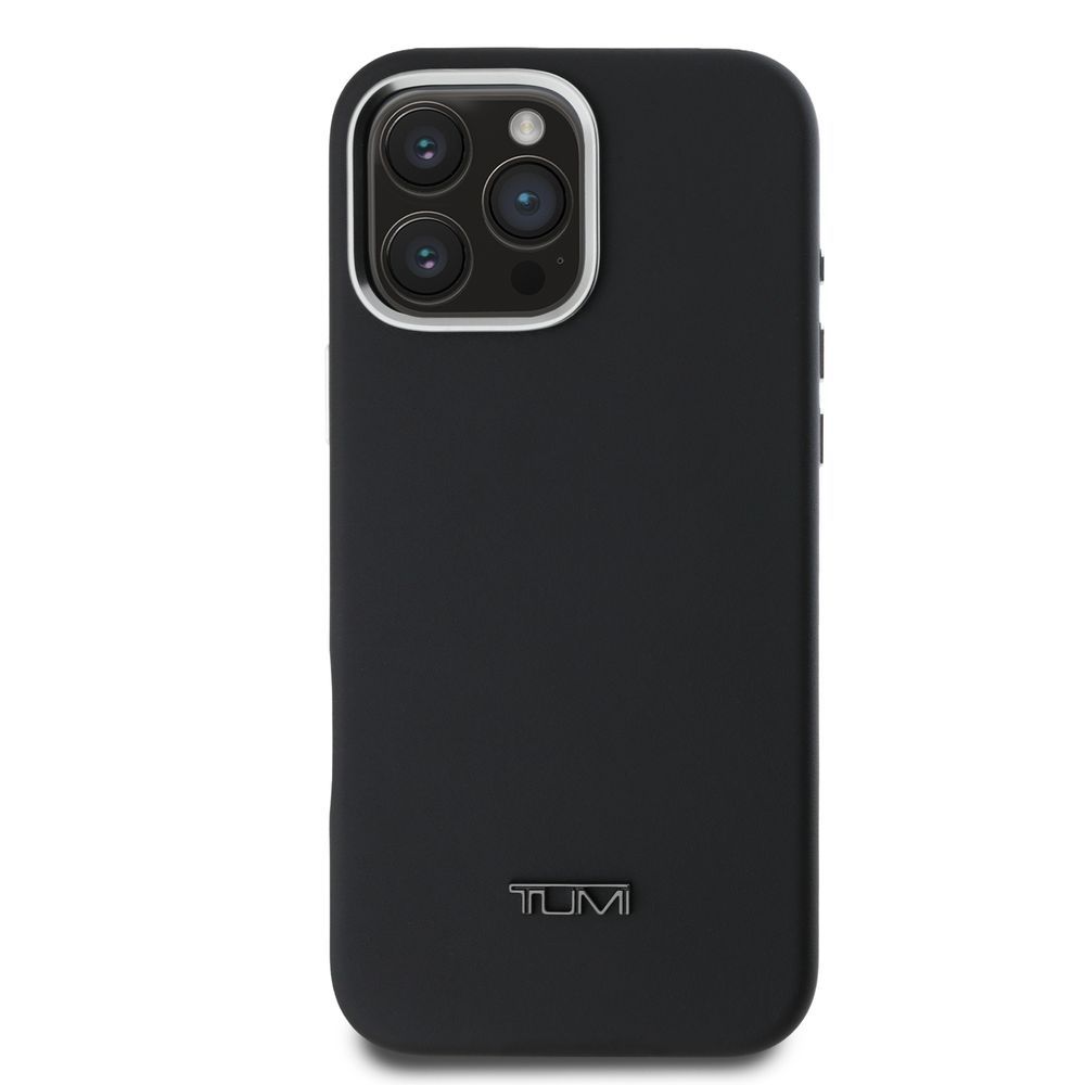innoTech iPhone 16 Pro用 MagSafe相応う なめし革入れもの（黒いこと） TUMI HC MAGSAFE SMOOTH GENUINE LEATHER BLACK IP16 PRO TUHMP16LFWHSLK