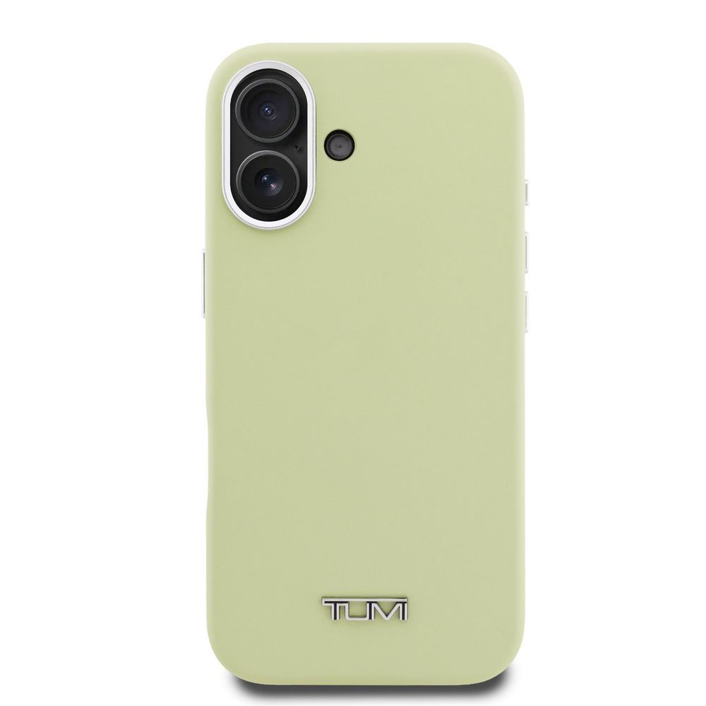 innoTech iPhone 16用 MagSafe相応う なめし革入れもの（リム石ころ） TUMI HC MAGSAFE SMOOTH GENUINE LEATHER LIMESTONE IP16 TUHMP16SFWHSLE