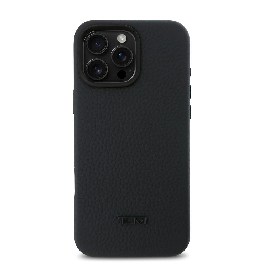 innoTech iPhone 16用 MagSafe相応う なめし革入れもの（黒いこと） TUMI HC MAGSAFE GRAINED GENUINE MAGSAFE LEATHER BLACK IP16 TUHMP16SFWGRLK