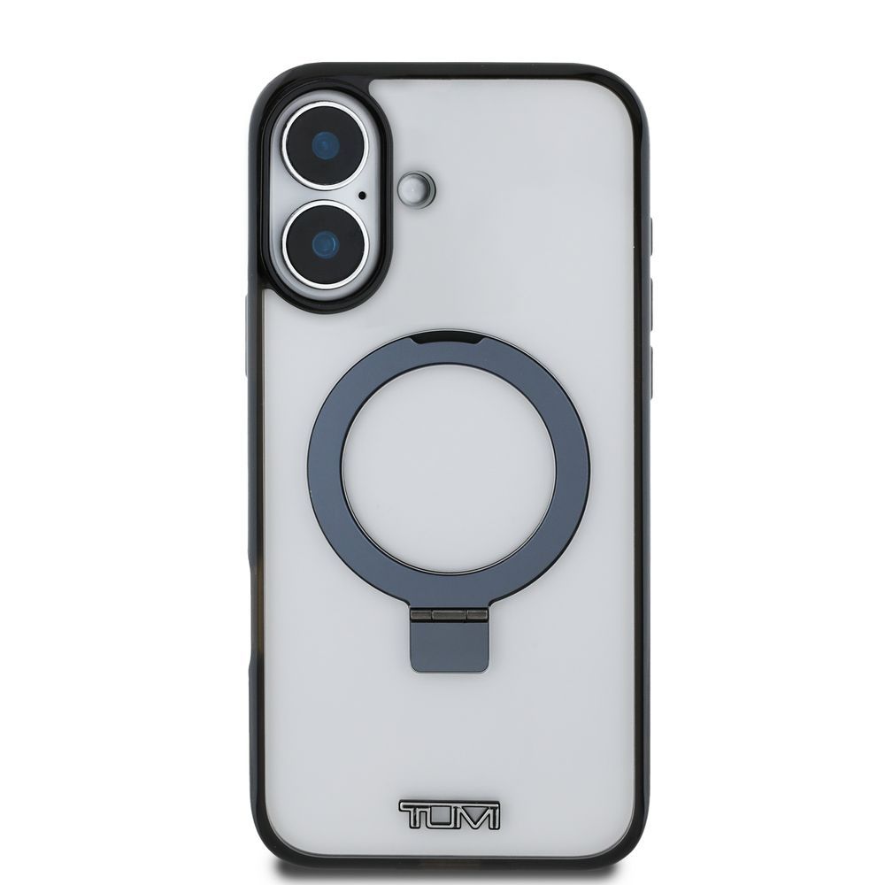 innoTech iPhone 16用 MagSafe相応う マイコン/TPU 入れもの（白いこと） TUMI HC MAGSAFE マイコン/TPU METALLIC MAGSAFE W/ STAND WHITE IP16 TUHMP16SSSFC