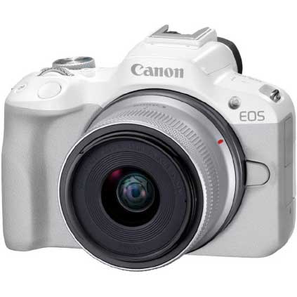 キヤノン ミラーレス一眼カメラ「EOS R50」RF-S18-45 IS STM レンズキット(ホワイト) EOSR50WH-1845ISSTMLK Canon|Joshin web 家電とPCの大型専門店