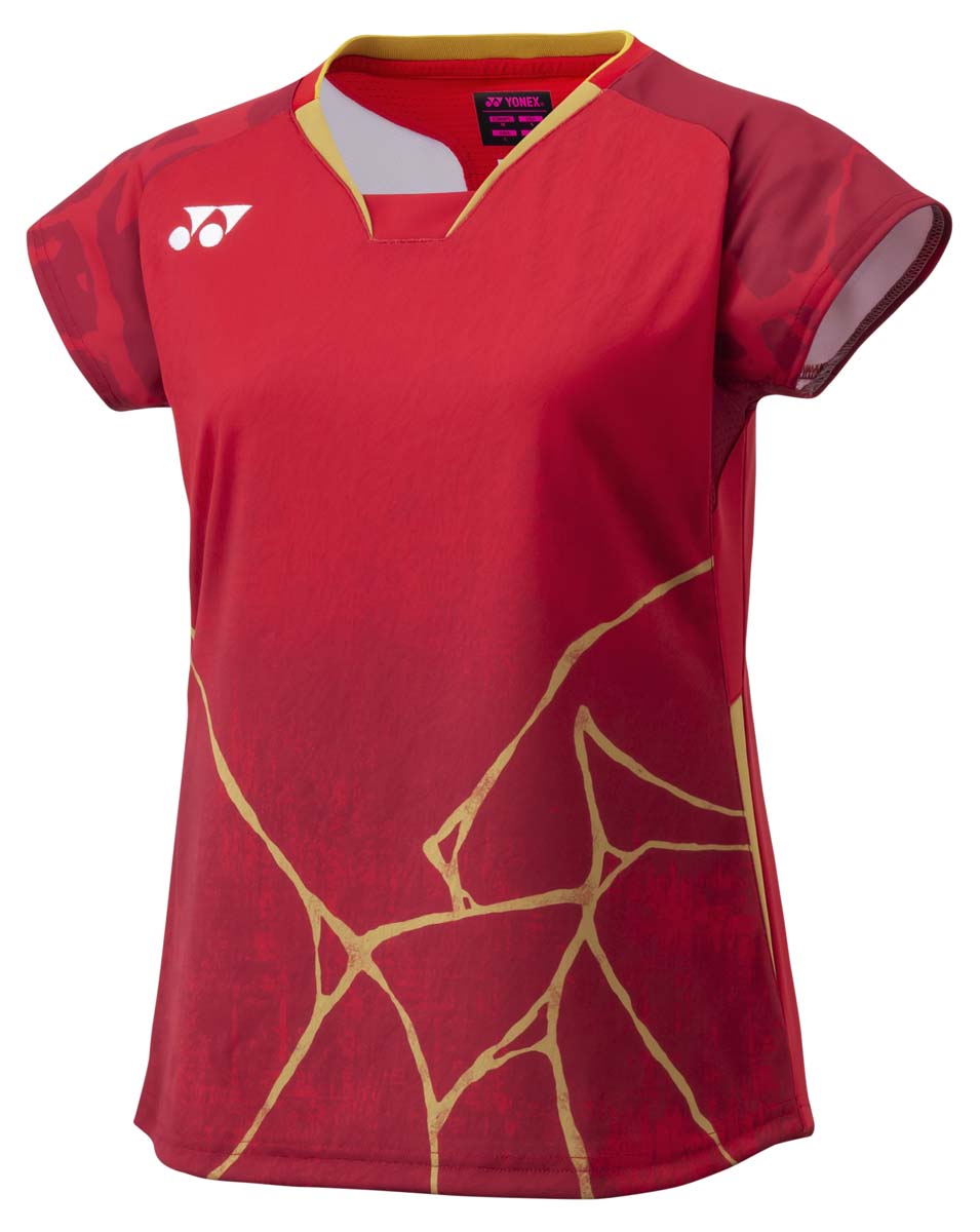 ヨネックス レディース ゲームシャツ（フィットシャツ）（ワイン・サイズ：S） YO-20962-021-S YONEX｜Joshin web 家電とPCの大型専門店