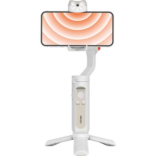 Hohem AIセンサー搭載 スマートフォン用ジンバル 3軸スタビライザー「iSteady V2」ホワイト ISTEADYV2WHITE