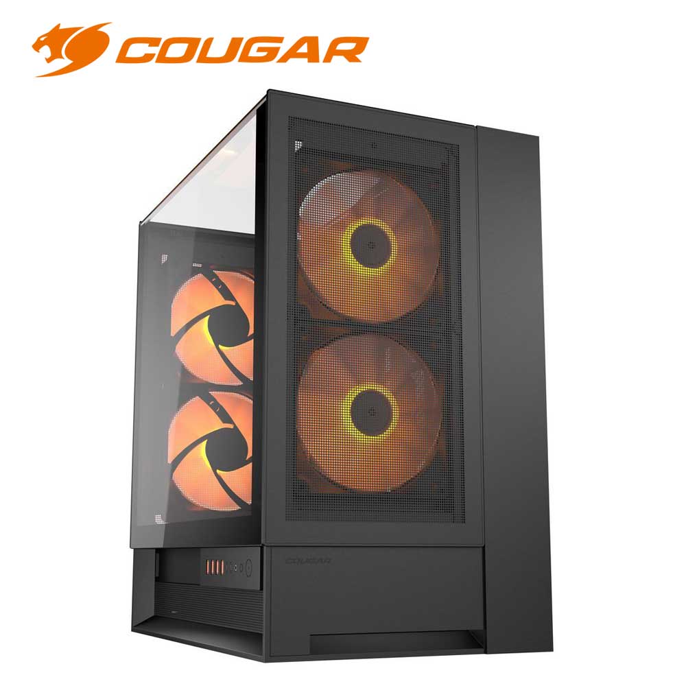 COUGAR｜クーガー Mini ITX / Micro ATX / ATX対応 ミドルタワー PCケース「OmnyX」（ブラック） CGR-2WA3B-RGB