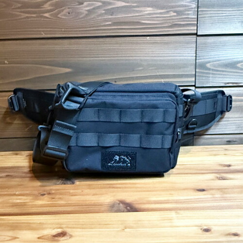 リーニア LG 酉の方角御徒面子 狙撃兵(黒いこと) MSB-67-BLACK ライズファクトリー LINHA WAISTBAG THE SNIPER スポーツ・アウトドア-フィッシング
