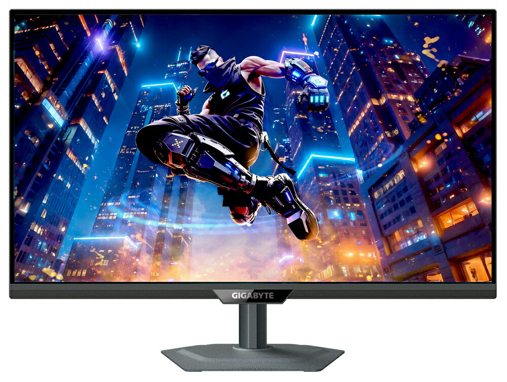 GIGABYTE｜ギガ働き口 ゲーミング液晶見せびらかす(27型/IPS/4K UHD 3840×2160/320サイクル/1ms/HDR400/HDMI2.1/DP1.4/USB Type-C/VESA/3年引き受ける)(黒いこと)  M27UP