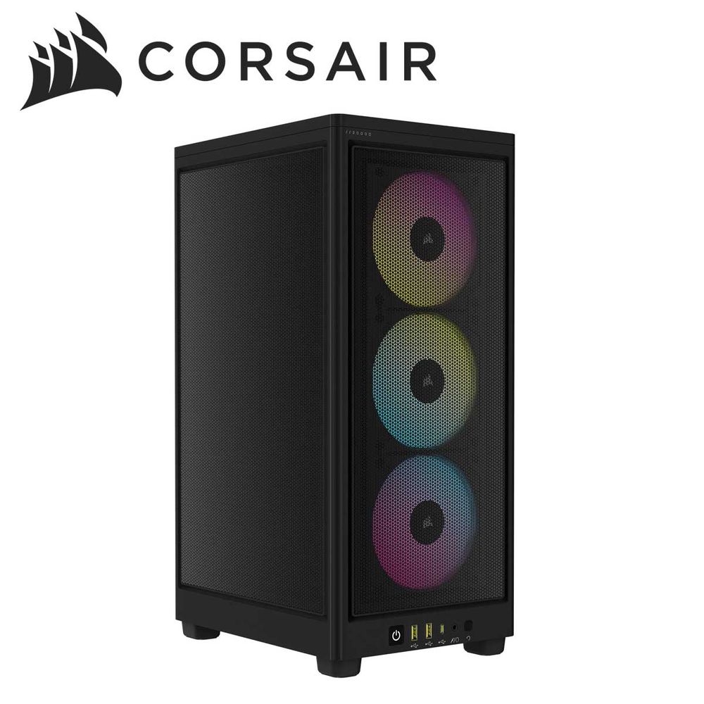 CORSAIR｜コルセア 2000D RGB AIRFLOW Mini-ITX マイコン 容れもの - 黒いこと（iCUE 相応う生産物） 中央処理装置空調設備最大限度165粍、GPU 最大限度365粍積み上げる能力のある CC-9011246-WW