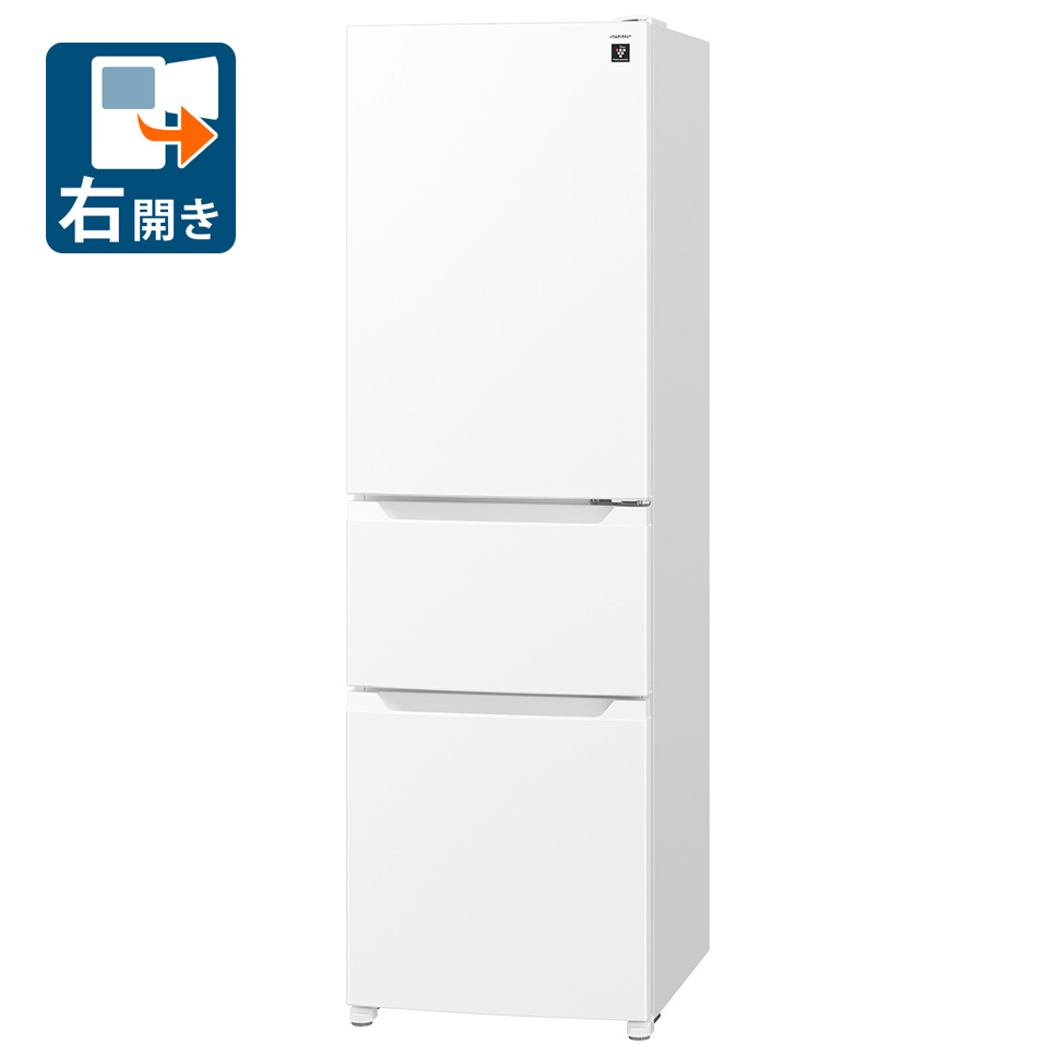 （標準設置料込_Aｴﾘｱのみ）シャープ 317L 3ドア冷蔵庫（マットホワイト）【右開き】 SJ-PT32R-W SHARP [SJPT32RW]｜Joshin web 家電とPCの大型専門店