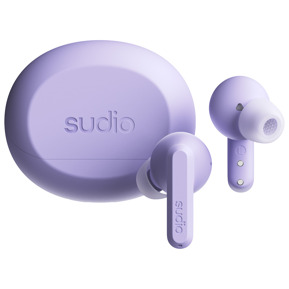 Sudio ノイズキャンセリング機能搭載　完全ワイヤレスBluetoothイヤホン（ソフトパープル） SD-2805 Sudio A3