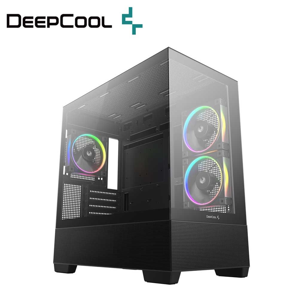 DeepCool｜ディープクール Micro-ATX / Mini-ITX相応う CG380 3F 真っただ中高閣パソコン容れもの（黒いこと）  R-CG380-BKAGM3-G