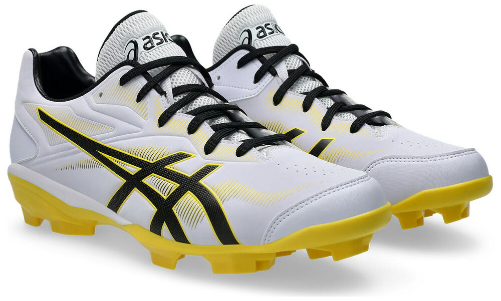 アシックス メンズ 野球 ポイントスパイク STAR SHINE 3（WHITE/BLACK・サイズ：24.5cm） 1123A033-105-24.5 asics